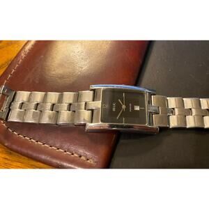 Women's 28mm silver Tone Relic Folio Watch, Black Face, All Stainless, WR 30M